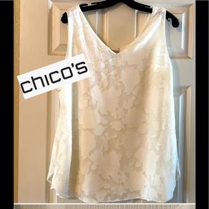 Chicos Sleeveless Blouse Large